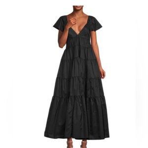 STAUD Black Maxi Dress